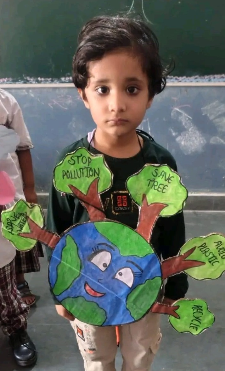 Students planting trees