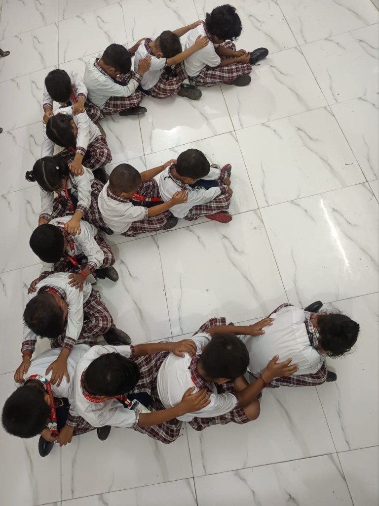 Learning letters through movement at SRJ Academy
