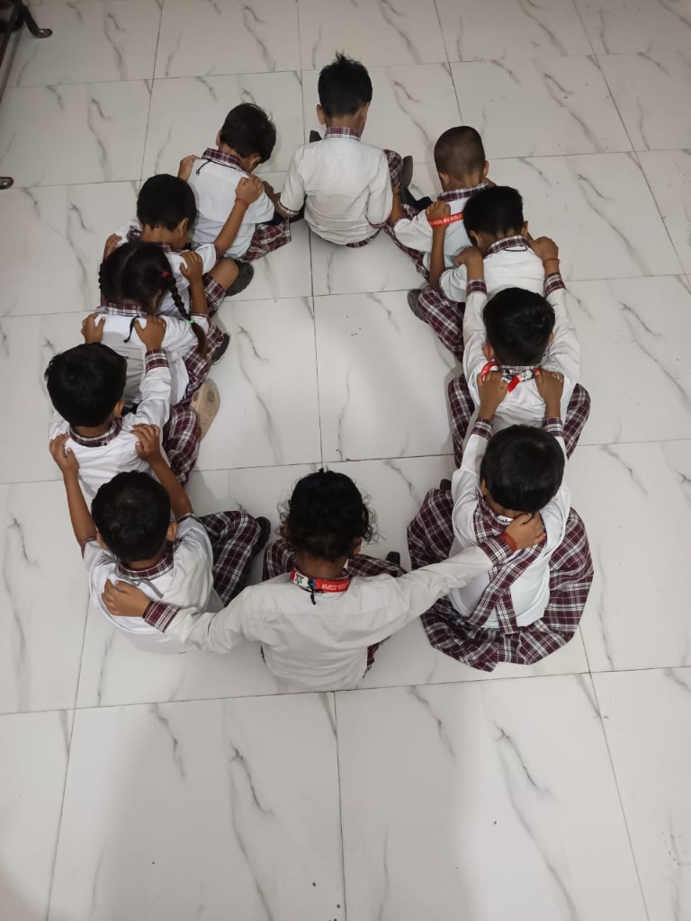Teamwork circle activities at SRJ Academy