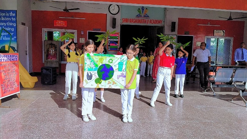 Earth Day environmental awareness Shri Raghunath Ji Academy